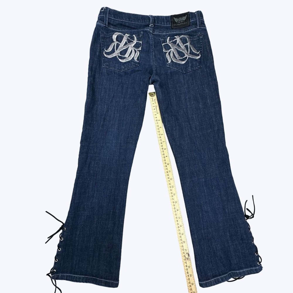 Rock & Republic Women's Blue Jeans Size 28 Kasandra Style Tie‎ Detail on Legs - Picture 8 of 8